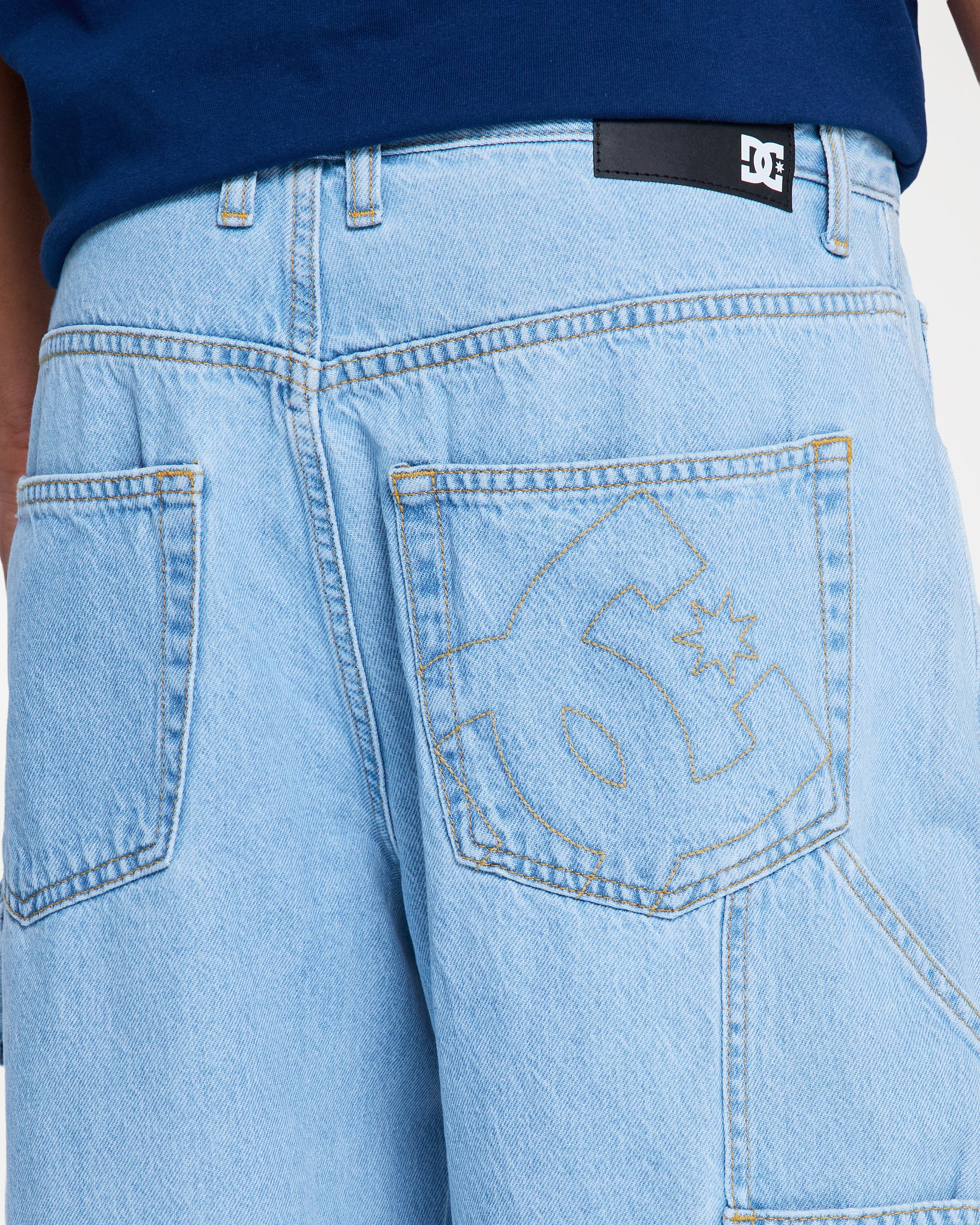 Mens Baggy Denim Carpenter Pants - Image 5