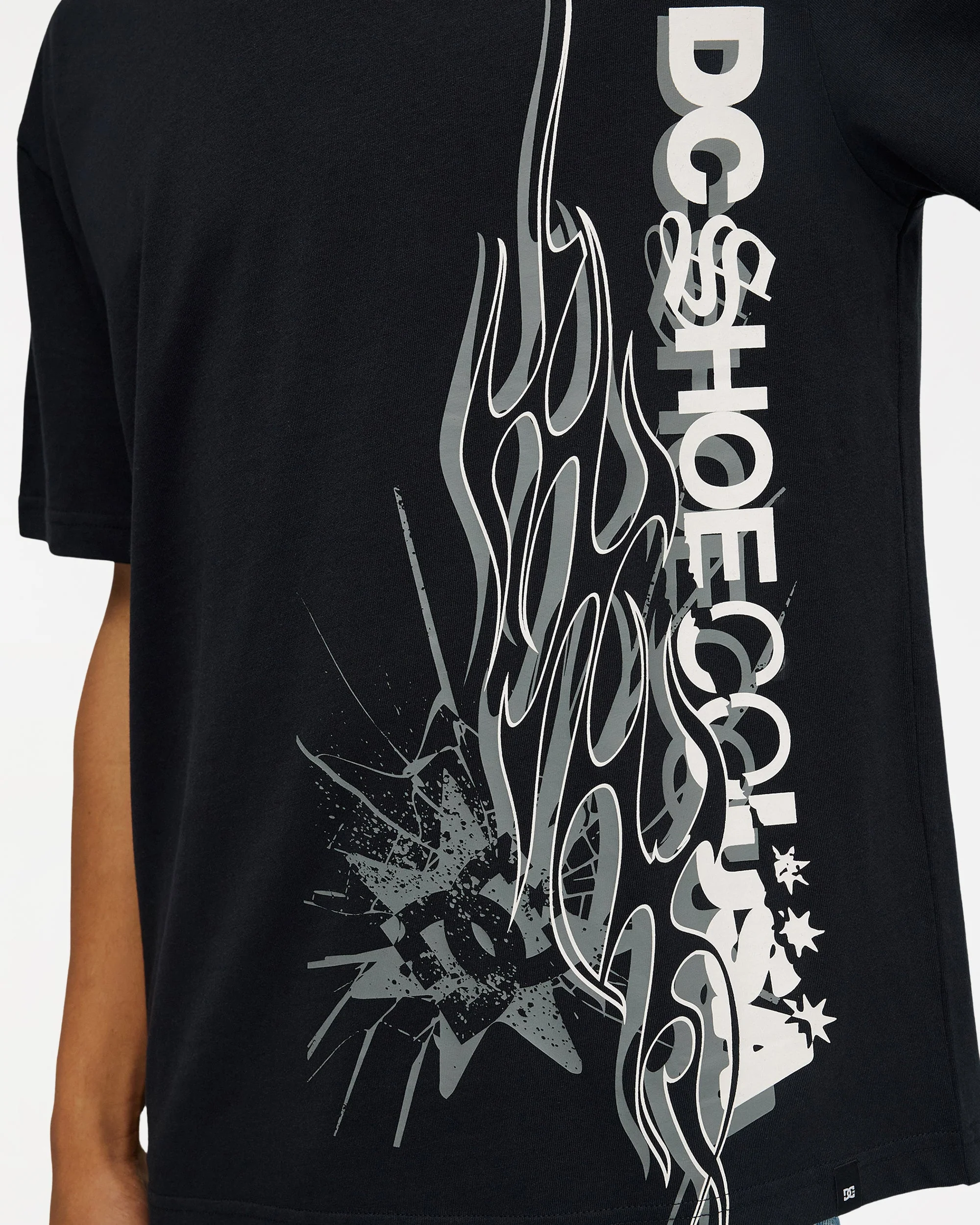Mens Dc Side Flame T-Shirt - Image 5